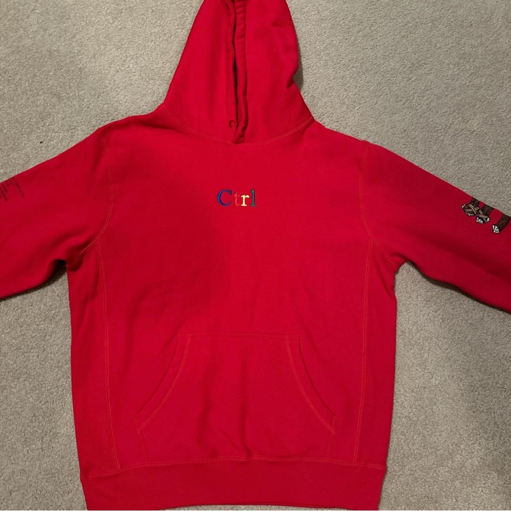 tde. Red Commemorative Hoodie